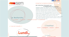 Desktop Screenshot of isem.univ-montp2.fr