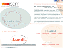 Tablet Screenshot of isem.univ-montp2.fr